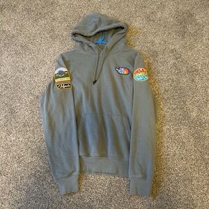 The North Face Hooded Sweatshirt with Patch Details